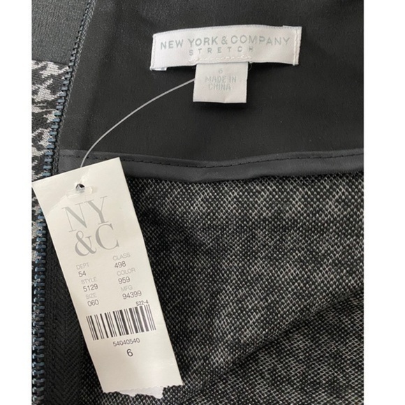 NWT New York & Company Houndstooth Skirt - Picture 3 of 3